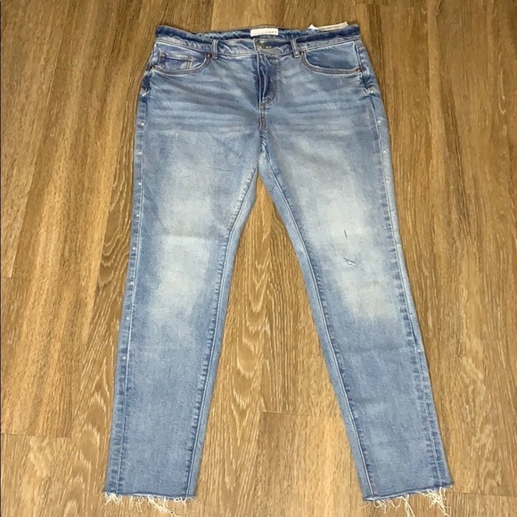 Loft Modern Skinny 10” Rise Ankle Crops Light Denim Size 10/30 Petite New - Picture 2 of 10